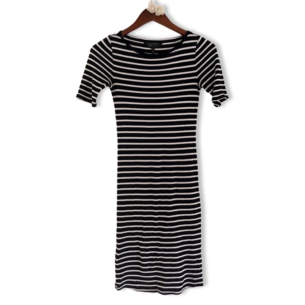 BCBG dress, black/white, small